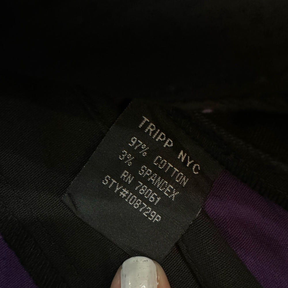 Tripp nyc pleated Y2K style purple and black skirt - Picture 11 of 13